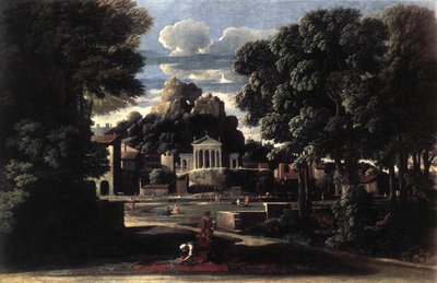 Landscape with the Gathering of the Ashes of Phocion by His Widow by Nicolas Poussin